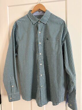 Tommy Bahama Mens Green plaid cotton shirt